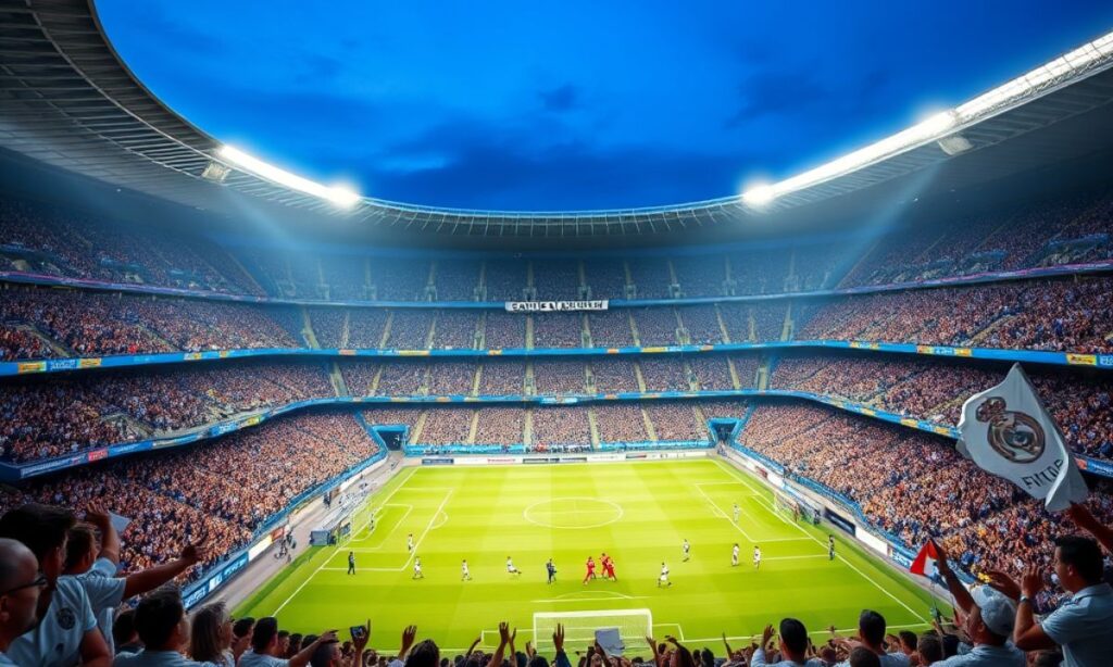 Die Hymne im Santiago Bernabéu